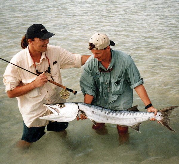 Fliegenfischen auf Barrakuda
